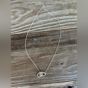 TIFFANY & Co. discontinued Elsa Peretti Double Loop Pendant Necklace